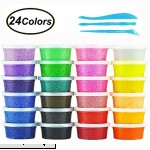 SWZY Fluffy Floam Slime Clay 24 Colors Snow Mud Fluffy Slime Kit Scented Stress Relief Safe and Non Toxic for Kids  B07BFSD1LF